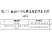 龟壳摇卦光峰科技两项发明专利荣获第二十五届中国专利优秀奖